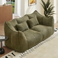 thumbnail image 6 of Aukfa Cloud Comfy Sofa, 24.4" Deep Seat Loveseat Couch for Living Room, No Assemble,Chenille,Oliver Green, 6 of 8