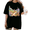 Black-2, variant on Women's funny Christ Died and Lived Floral Wreath Cross Easter Faith Graphic Comfortable T Shirt Short Sleeve Round Neck Top White S-5XL