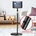 thumbnail image 5 of Hvaying Soporte Para Proyector Sofá Giratorio 360 Contra La Pared Soporte Oculto Altura Ajustable Mini Montaje En Pared Para Techo Soporte De Montaje Para Proyector Compatible Con Cámara Dvr Vlog De V, 5 of 5