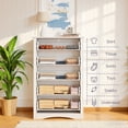 thumbnail image 4 of Asofer White King Bedroom Set: Bed Frame, 2 Nightstands & 2 Dressers, Modern Storage Bundle, 4 of 18