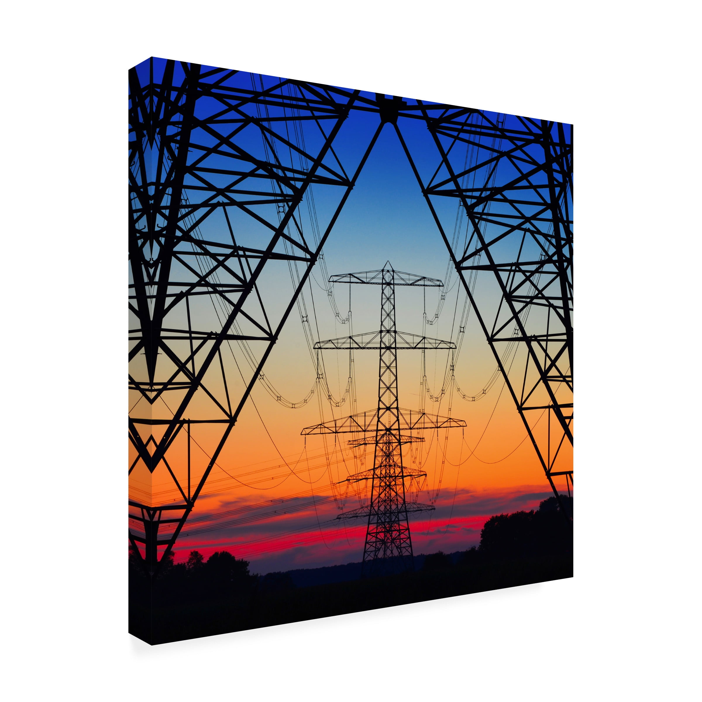 Riekus Reinders 'Electric Coloured Sky' Canvas Art