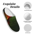 thumbnail image 5 of Lsque Hybrid Parrot in the Forest Pattern Womens Comfort Cotton on Scuff With Memory Foam and Anti-skid Sole Slipper-42/43, 5 of 7