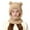 Khaki, variant on Girls 2 Pcs Winter Cute Bear Pom Plush Balaclava Hat Face Mask Fleece Lined Windproof Ski Mask Neck Warmer Scarf Helmet Hood Bear Ears Cap