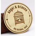thumbnail image 1 of Rustic Wedding Save The Date Wooden Magnet 50 Custom Engraved Wooden Magnet Personalized Gift, 1 of 2