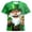01-Green, variant on IWRICH St Patrick's Day T Shirt for Men Short Sleeve 3D Graphic Funny Irish Clover Tees Shamrock Festival Party Tops 07-Green XL
