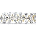 thumbnail image 3 of Pompeii 15Ct Pear & Marquise Shape Diamond Tennis Bracelet 18k Gold 7" 22grams Lab Grown, 3 of 5