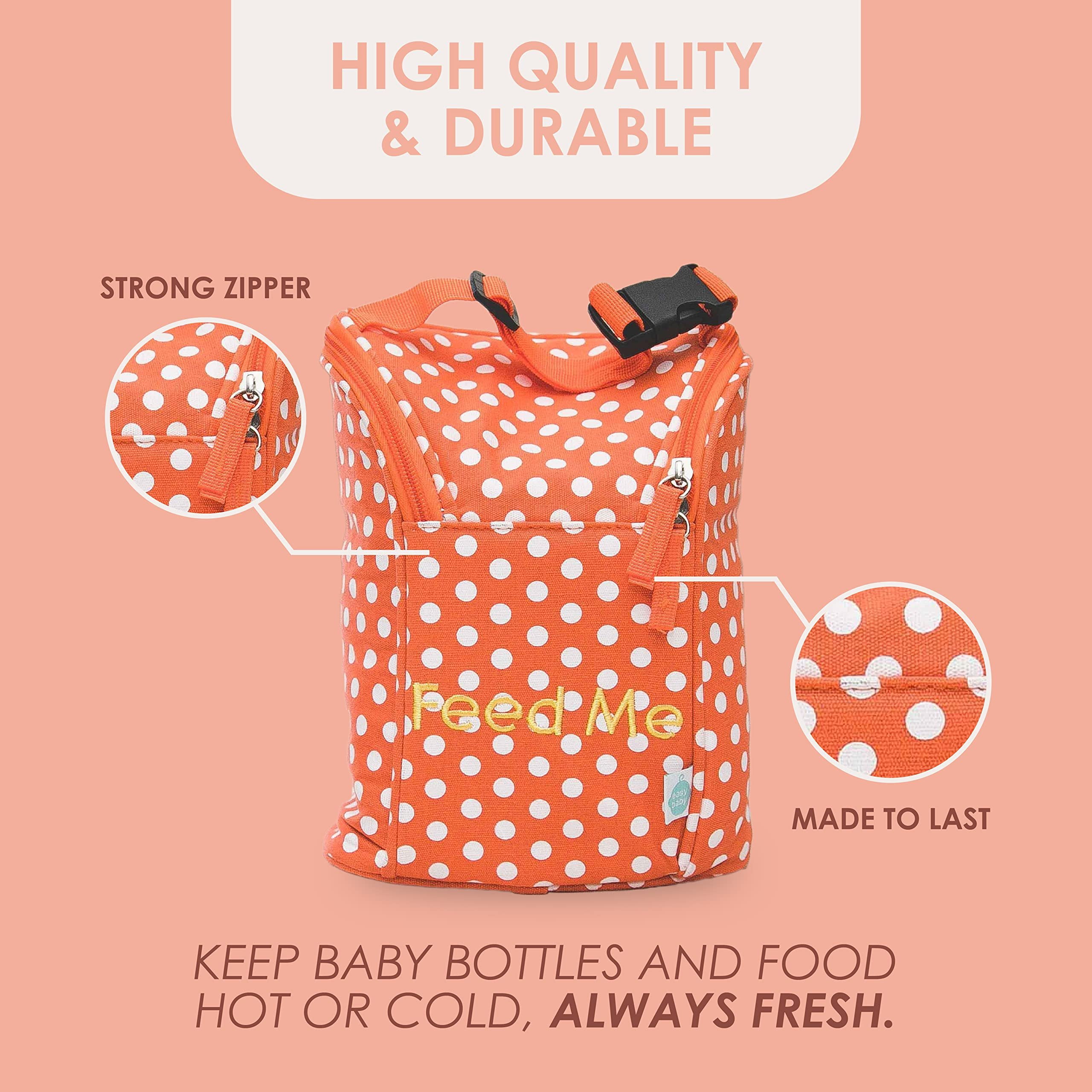 Easy Baby - Diaper, Bottle, and Supplies - Organizer Pouches - Change, Feed, and Dress Me 4 Pack Laguna  Organizing Packing Tote Cubes for Baby Items  Good for Travel and Keeping Organized