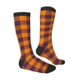 thumbnail image 3 of Balery Fall Buffalo Plaid Fun Novelty Socks Men'S Women'S Crew Socks Funny Crazy Novelty Socks Quirky And Cool Socks, 3 of 9