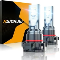 5202 H16 LED Fog Light Bulbs 6000K for 2007-2015 Chevy Silverado 1500 White