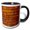 Black/White, variant on 3drose, Brick Wall Pattern, 15oz Mug