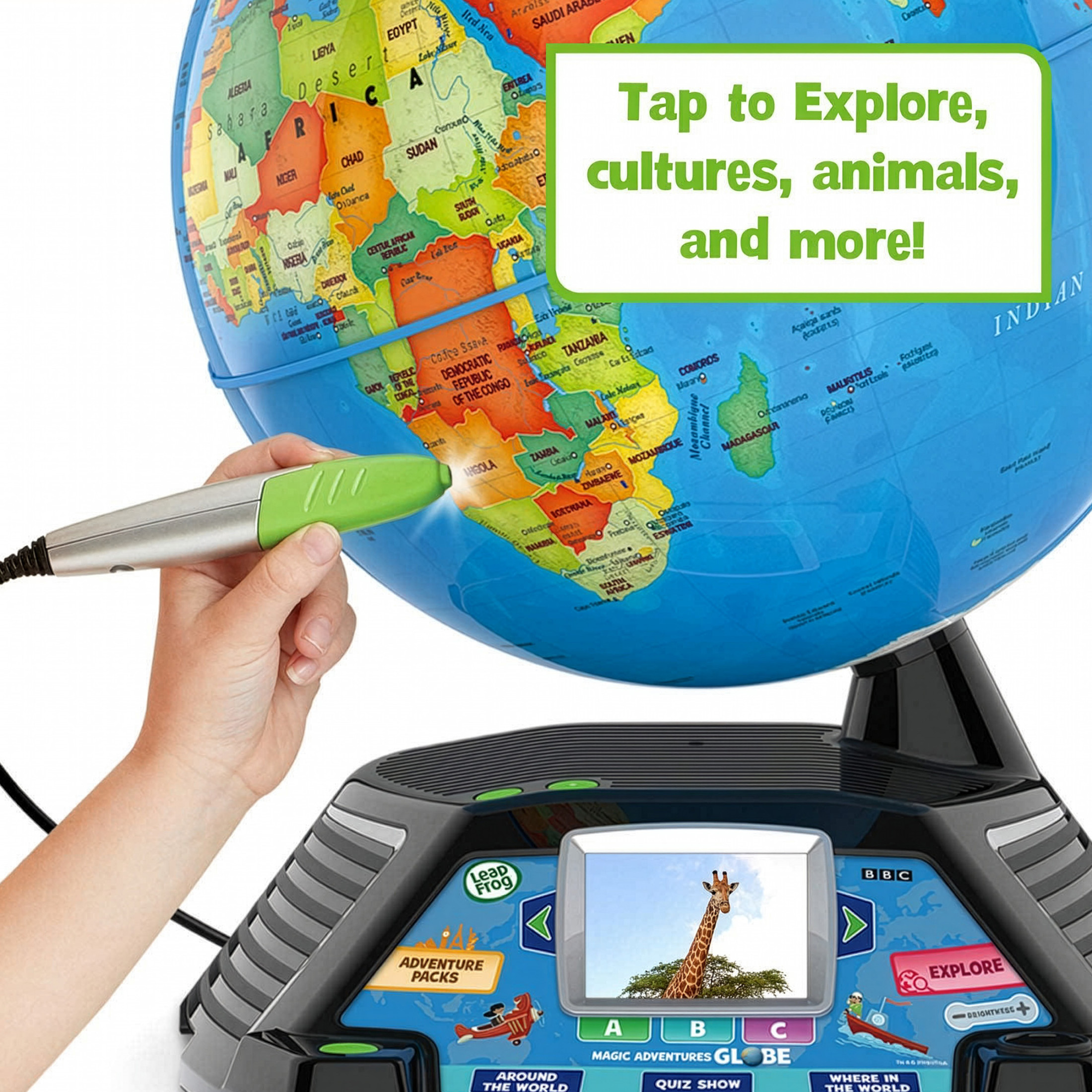 LeapFrog Magic Adventures Globe 10" Interactive Learning photo 2