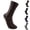 33# Coffee, variant on Men's Dress Socks Breathable Cotton Ribbed Crew Socks for Men Business & Casual,Dark Gray