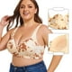thumbnail image 1 of Puntoco Sujetadores cómodos para mujer Sujetador sin cierre de acero con hebillas delanteras y estampado de leopardo para mujer, 1 of 5