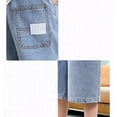 thumbnail image 5 of LIJCC Children's Boy's Denim Shorts Summer Thin Half Jeans Fashionable Elastic Waist Casual Shorts(Blue,5-6 Years), 5 of 5