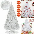 thumbnail image 5 of Christmas Exchange Gifts Christmas Tree Decorations Christmas Tree Christmas Gifts for Family Pre-lit Christmas Tree White Christmas Tree with Lights 4/5/6/7FT Bushy Xmas Party Home Outdoor Indoor, 5 of 10