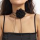 thumbnail image 1 of Collar de mujer con borlas de chocolate y diseño floral francés retro de moda de joyería, 1 of 6
