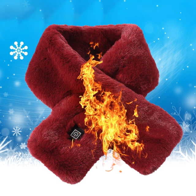 Winter Heated Scarf USB Plug in 3 Level Heating Neck Protection Warm Shawl Cold Weather Neck Warmer for Outdoor Activities Office Commute Home Use Neck Discomfort Relief Daily Wear