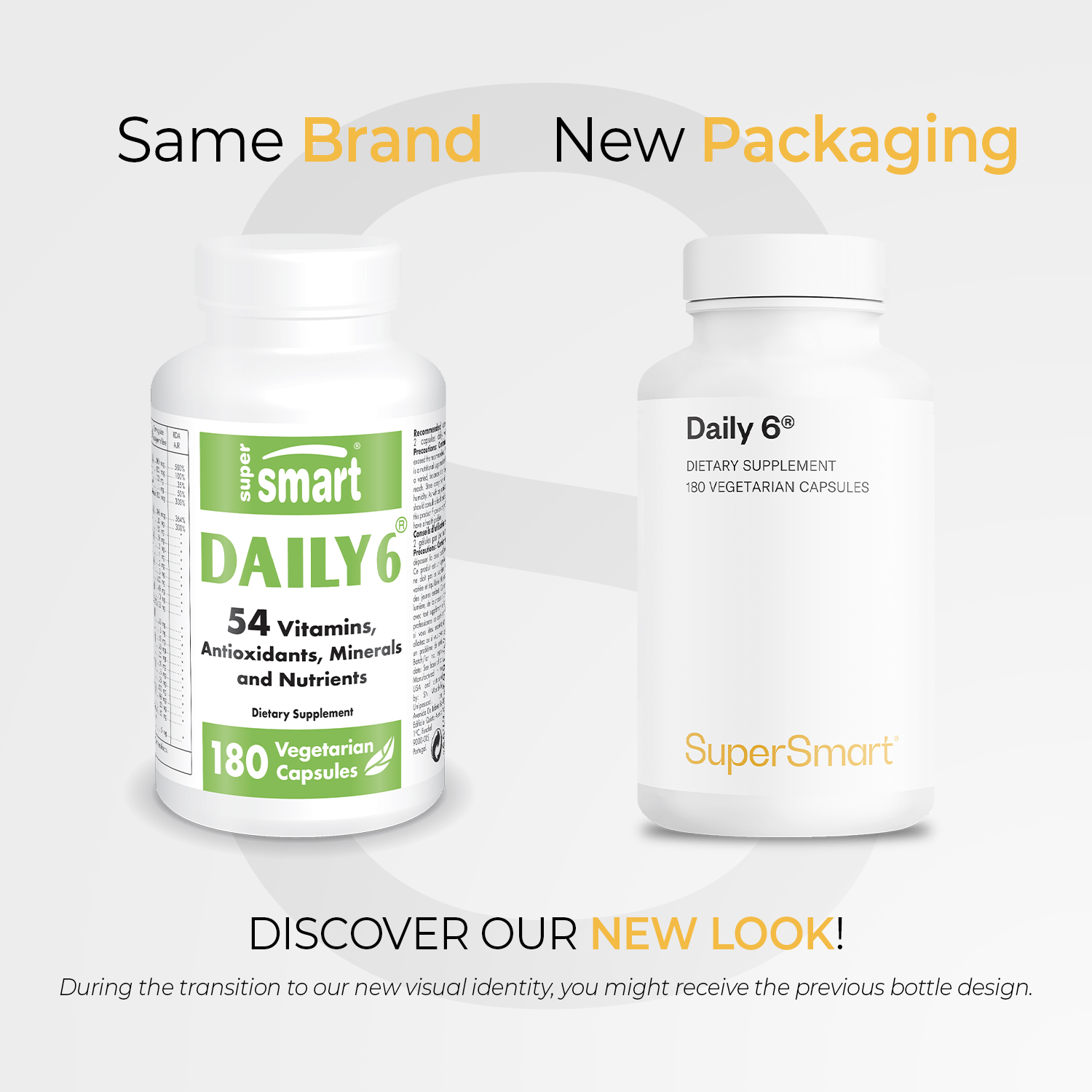 Supersmart - Daily 6 - Multivitamin for Men & Women - 55 Vitamins, Minerals & Antioxidants Supplement | 90 Vegetarian Capsules
