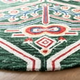 thumbnail image 3 of SAFAVIEH Aspen Eirann Southwestern Wool Area Rug, Green/Ivory, 7' x 7' Round, 3 of 8