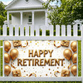 thumbnail image 5 of LUUFILx Happy Retirement Banner Gold Balloons and Gifts for Party Decorations Backdrop Event Supplies Celebration Photography Props, 5 of 7