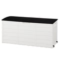 thumbnail image 4 of Spacious 75 Gallon 260L Plastic Outdoor Deck Storage Box for Tools, Cushions, and Toys with Lockable Seating Feature, 4 of 10