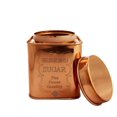 thumbnail image 2 of Copper Sugar Storage Container - 4.7 Inches, 850ml, Brown | Steel Sugar Pot For Serving Tea Coffee - Ideal For Home Hotel Restaurant Tableware | Hand Made, Easy To Carry, Easy To Clean, 2 of 4