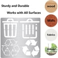 6.3 Inch Recycle Theme Metal Stencil Recycling Logo Wood Burning ...