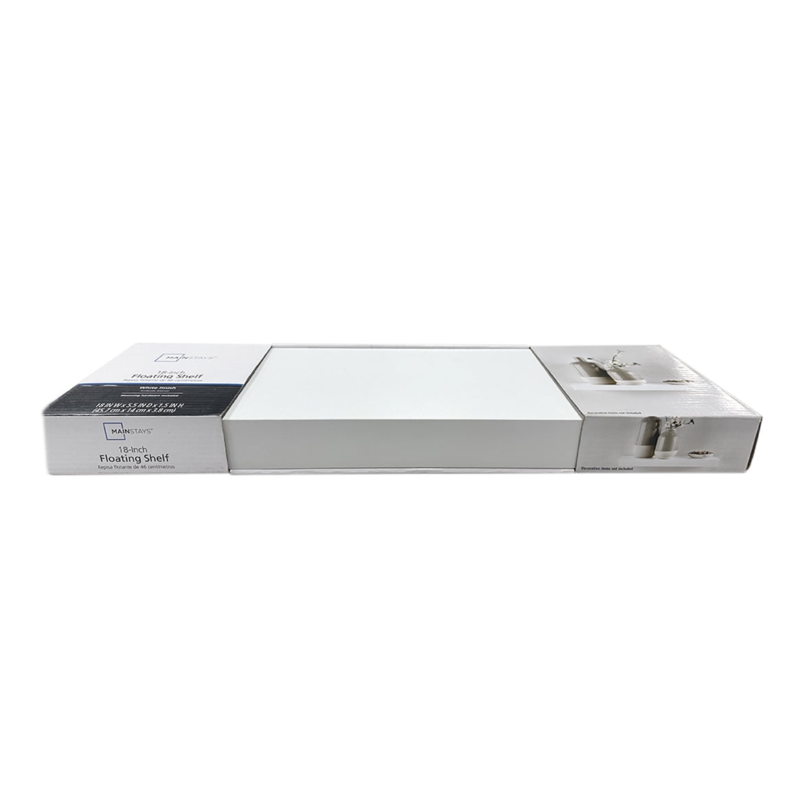 Mainstays White 18 in Floating Shelf