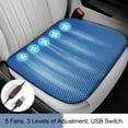 thumbnail image 2 of BallsFHK Breathable Car Ventilated Seat Cushion, Soft Ventilated Car Seat Cushion, Comfortable And Cool Seat For Car, Home Use, Universal Fit With5 Fans 3-speed Adjustme, 2 of 4