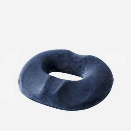 

Happon Large Seat Cushion Memory Foam Donut Pillow for Relief Tailbone Pain Hemmoroid Treatment Bed Sores Prostate Coccyx Sciatica Ergonomic Design (Velour Cover for Male)