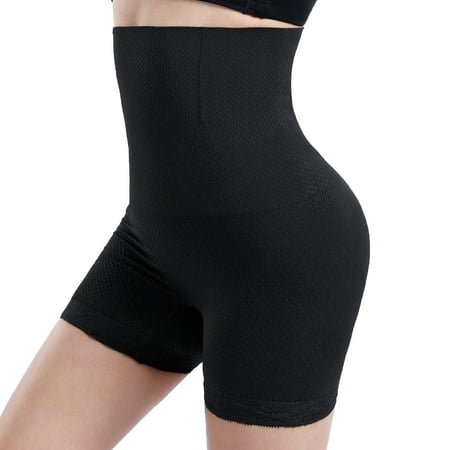 GOLD CARP Shapewear Women Tummy Control Body Shaper Underpants High Waist Underwear Butt Lifter Knickers Seamless Smooth Panties Thigh Slimmer Shorts Black(Ring Lace) M/L(US 4-8)