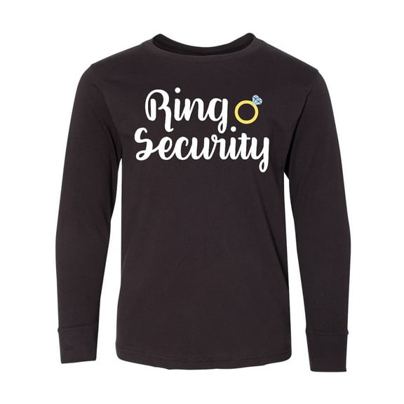 Inktastic Ringbearer Ring Security White Text Long Sleeve Youth T-Shirt