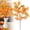D#21.6Inch, variant on Fake Autumn Leaf Branches, Silk Orange Maple Stems, Fall Harvest Vase Filler, Thanksgiving Fireplace Decor, Home Farmhouse Table Accent, Halloween Party Centerpiece for Thanksgiving, 21.6 In