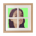 thumbnail image 1 of Sketchy Portrait Simple Comely Frame Wall Tabletop Display 4 Openings Picture, 1 of 3