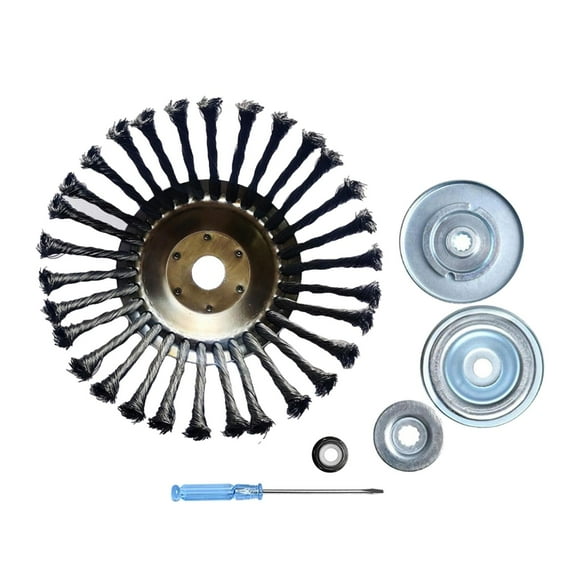 DOLITY , Weeds Wired Trimmer Blade, Rust Removal Mower Stone Pavement Steel Wire Rotary