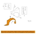 thumbnail image 3 of CAPA For 09-10 Corolla Front Splash Shield Inner Fender Liner Panel Left Driver, 3 of 3