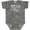 thumbnail image 3 of Inktastic Though She Be but Little She is Fierce Quote Shakespeare Girls Baby Bodysuit, 3 of 5