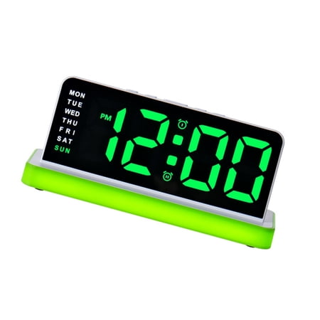 Digital Alarm Clock for Bedroom Desk Clock for Living Room Bedroom with Large Number,Dimmer,Loud Alarm Day of Week
