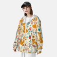 thumbnail image 3 of Fotbe Whimsical Fox Floral Garden Chaqueta con Protección Solar UPF 50+ para Hombre y Mujer, Camisa con Capucha y Bolsillos-3X-Large, 3 of 7