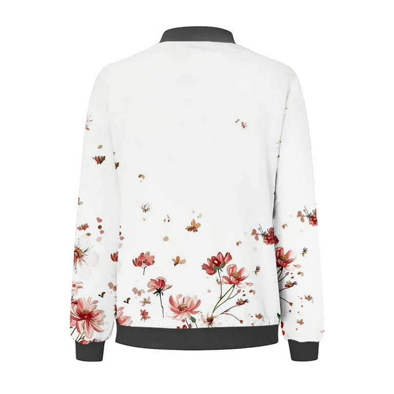 Clearance!Uooqdmx Jackets for Women Bomber Jacket Women