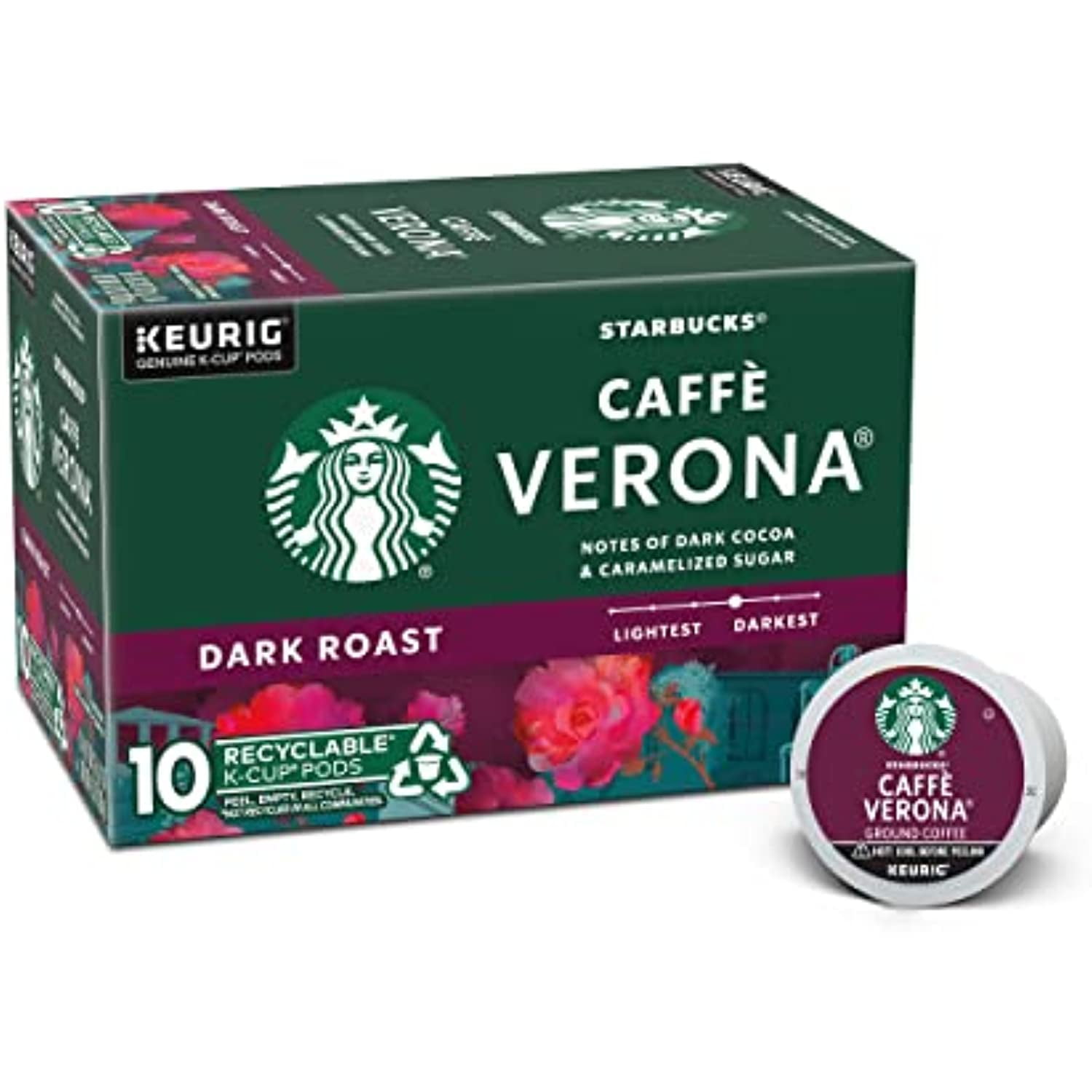 Starbucks Dark Roast KCup Coffee Pods — Caffè Verona For Keurig