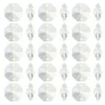 thumbnail image 1 of Uxcell K9 Crystal Octagon Beads 2 Holes Pendants, 100 Pack 14mm Chandelier Prisms Parts Ornaments Hanging Beads for DIY Arts Crafts Decoration, Electroplating AB Color, 1 of 7