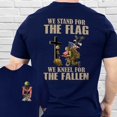thumbnail image 5 of FLAGWIX Veteran Kneeling Christ Cross We Stand For The Flag We Kneel For The Fallen Veteran T-Shirt MLN3115TS - Father's Day, Christmas, Birthday Gifts For Men, Husband Gifts, 5 of 6