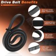 thumbnail image 4 of Correa de transmisión serpentina Unique Bargains K040535/5160289/660232 para Ford Escape 2013-2020 L4 2.0L para Ford Escape 2013-2017 L4 2.5L correa de 4 costillas, 4 of 7