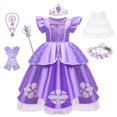 thumbnail image 2 of Disfraz de Sofía para niña, primer vestido de princesa para fiesta de cumpleaños, vestidos de graduación Fivean unisex, 2 of 2