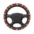 thumbnail image 3 of Kll Car Steering Wheel Cover, Universal 15 Inch, Soft Elastic And Comfortable,Car Accessories Decorations-Mexican Serape Blanket Stripes, 3 of 8