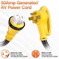 thumbnail image 2 of Cable de extensión para generador Deeklify de 4 conductores, 4,5 m, 50 A, 2 of 7