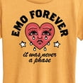 thumbnail image 3 of Instant Message - Emo Forever  - Women's Short Sleeve Graphic T-Shirt, 3 of 7