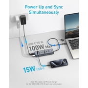 Anker USB C Hub, 8-in-1 5Gbps Data Hub, USB Splitter with 3 USBA and 4 USBC Ports, 100W PD-in, 2-in-1 USB-Connector