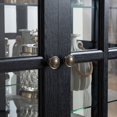 thumbnail image 6 of FFZ Antique Display Cabinet with Glass Doors, Adjustable Shelves and E26 Bulb, Black, 6 of 11